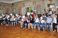wszyscy uczestnicy projektu podczas rozdania dyplomów