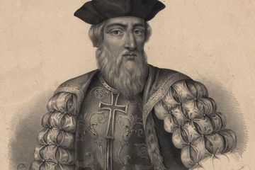 Obraz przedstawiający portret Vasco da Gama